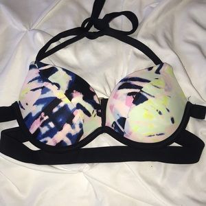 Patterned bathing suit top